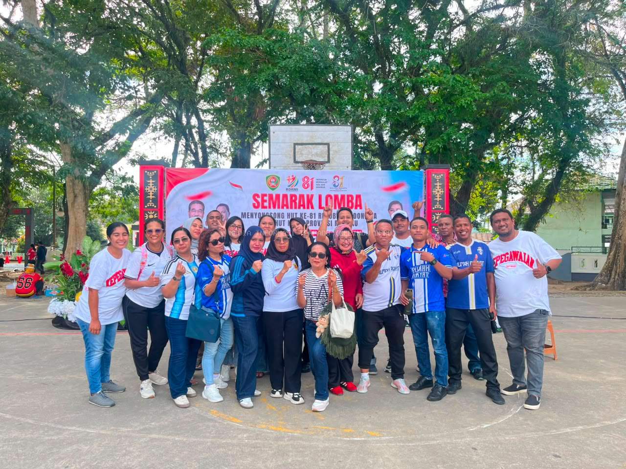 Sekretariat DPRD Maluku Raih Juara di Lomba Pinalti Kick